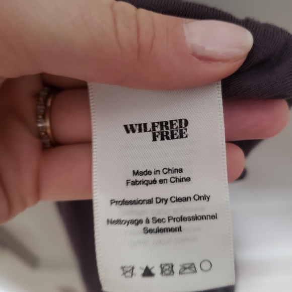 Wilfred Free 'Vivienne' dark grey slip mini dress - Picture 5 of 7